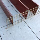 String shelf with 3 trays, vintage 60/70