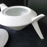 White porcelain teapot