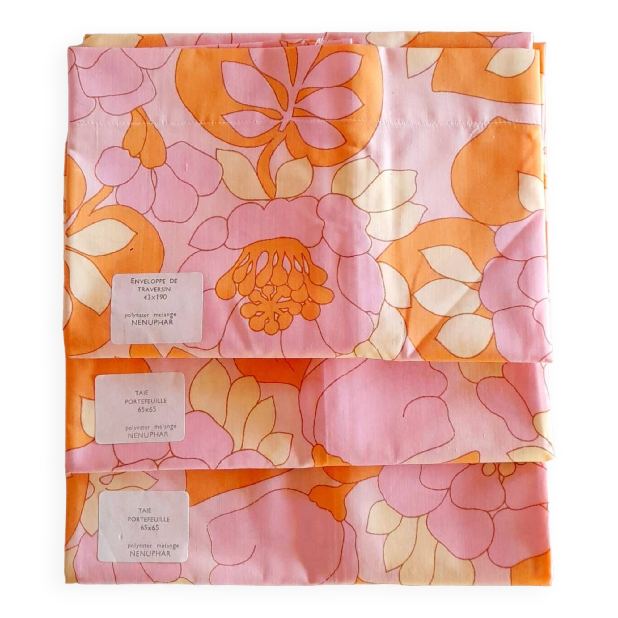 70s floral pillowcases