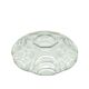 Dish, modernism, transparent glass, Huta Hortensja, Poland, 1950s