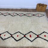 Handmade Moroccan Berber rug 253 X 153 CM