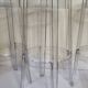 Set of 3 transparent Charles Ghost stools by Philippe Starck for Kartell, 65 cm