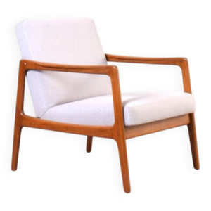 Fauteuil en teck de milieu - alf
