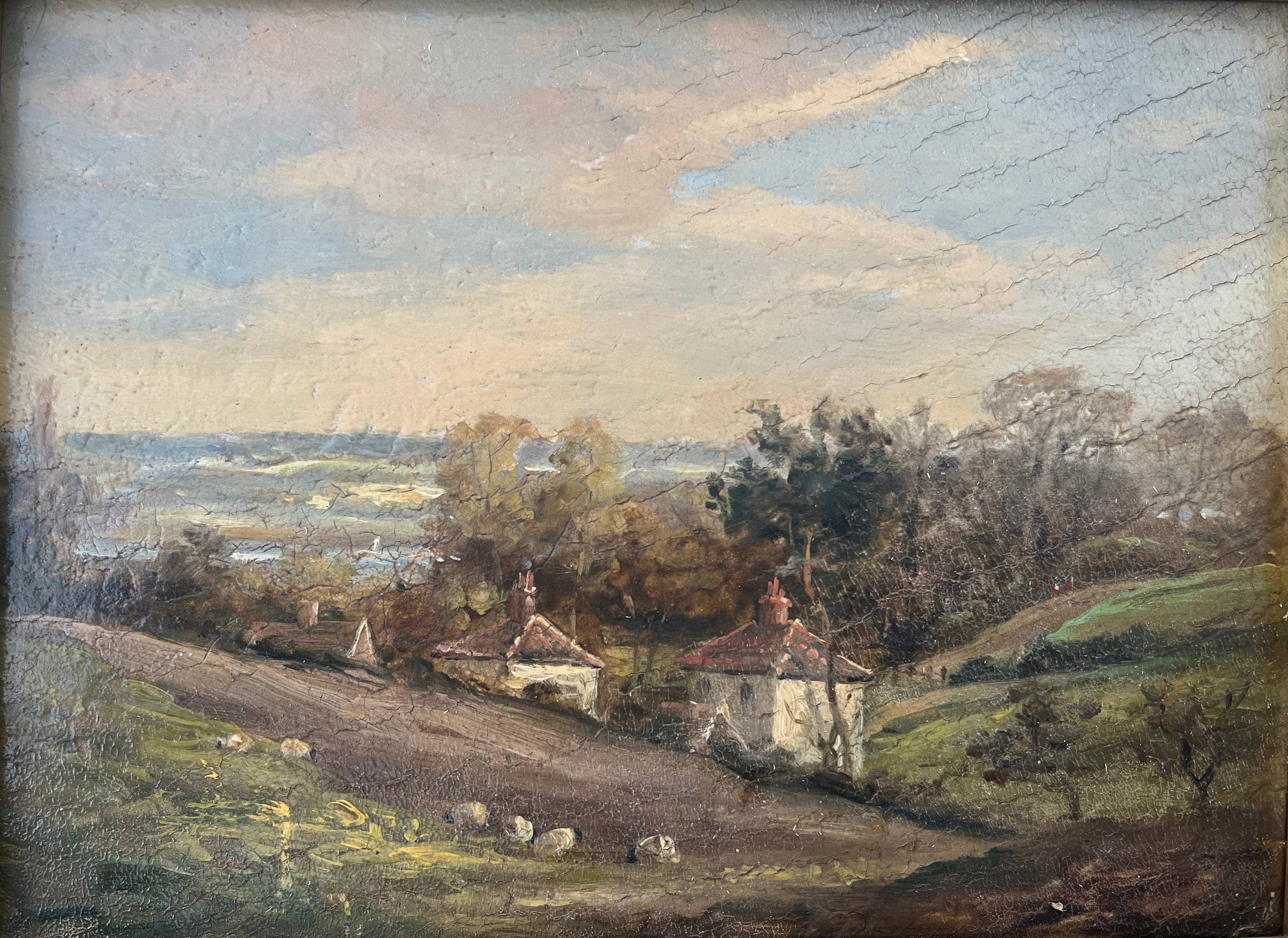 Hsp painting english artist john moore (1820-1902) animated landscape