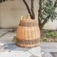 Demijohn covered with wicker