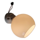 Art Deco style wall light in porcelain and opaline globe - 1930s/40s