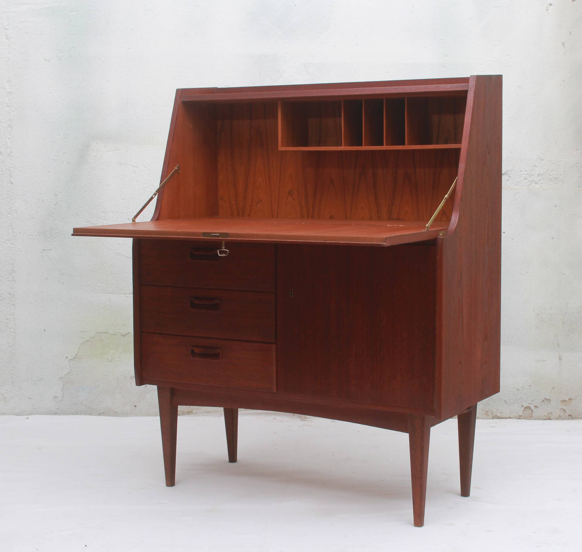 1950s secretary desk in teak