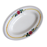 Petit plat ovale ou ravier en faïence de niderviller