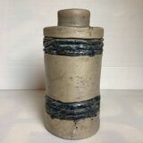 Raku style bottle vase