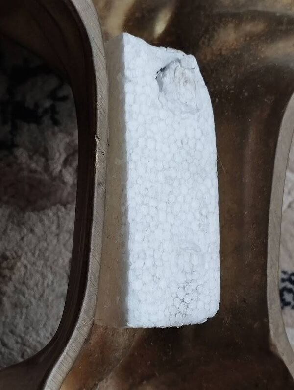 4 pattes de meuble en bronze massif