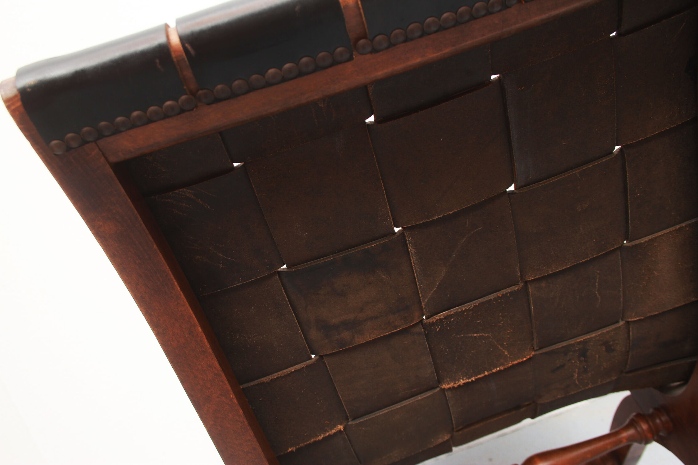 1950s chair in leather, Pierre Lottier