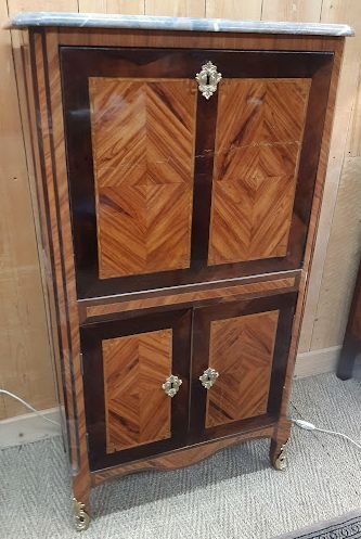 Secretary of Lady in marquetry XVIII th