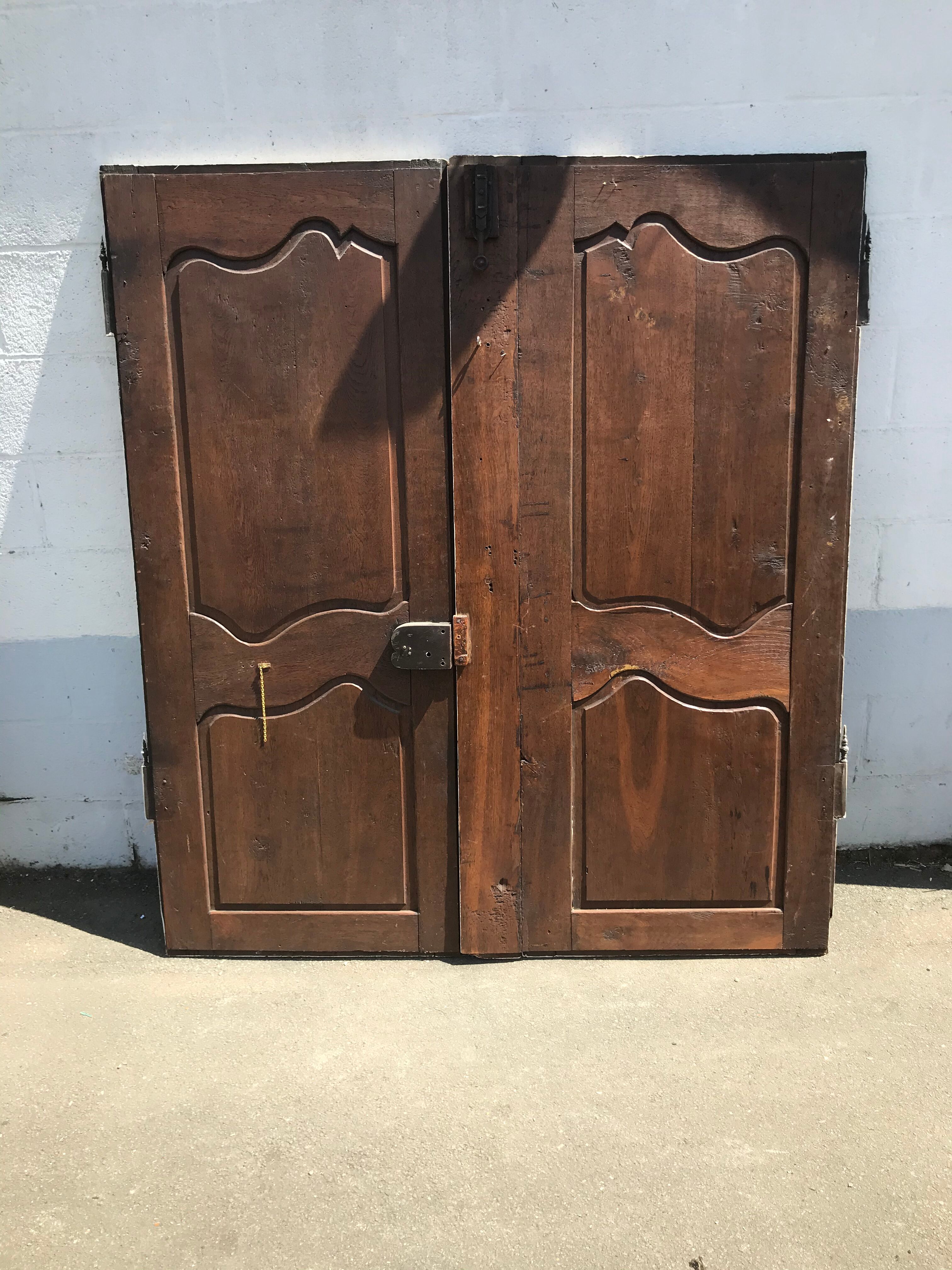 Series of two 18th century oak closets