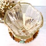 Vintage chiseled glass vase