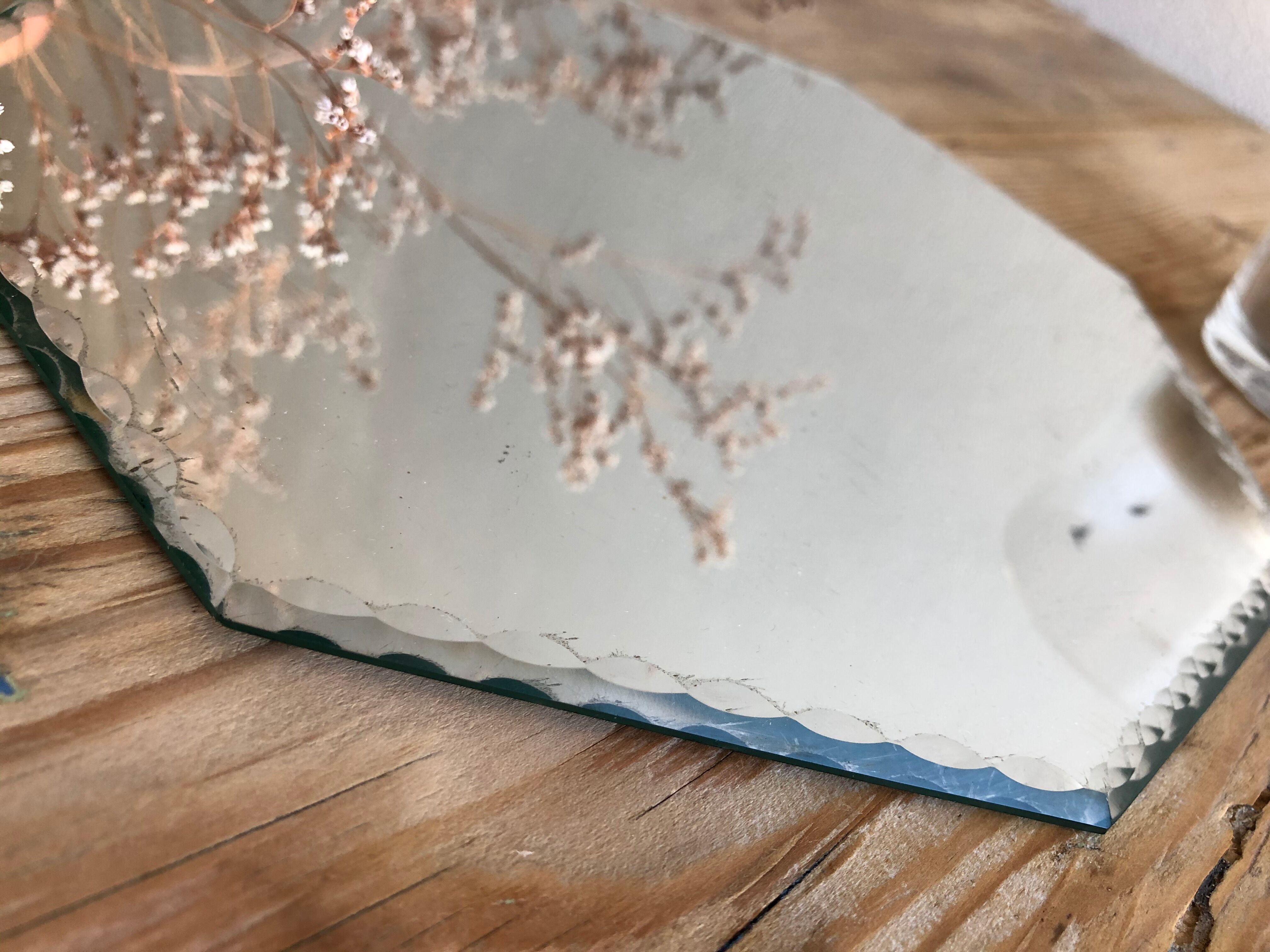 Beveled mirror 20.5 x 20.5 cm