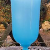 Blue opaline chalice vase