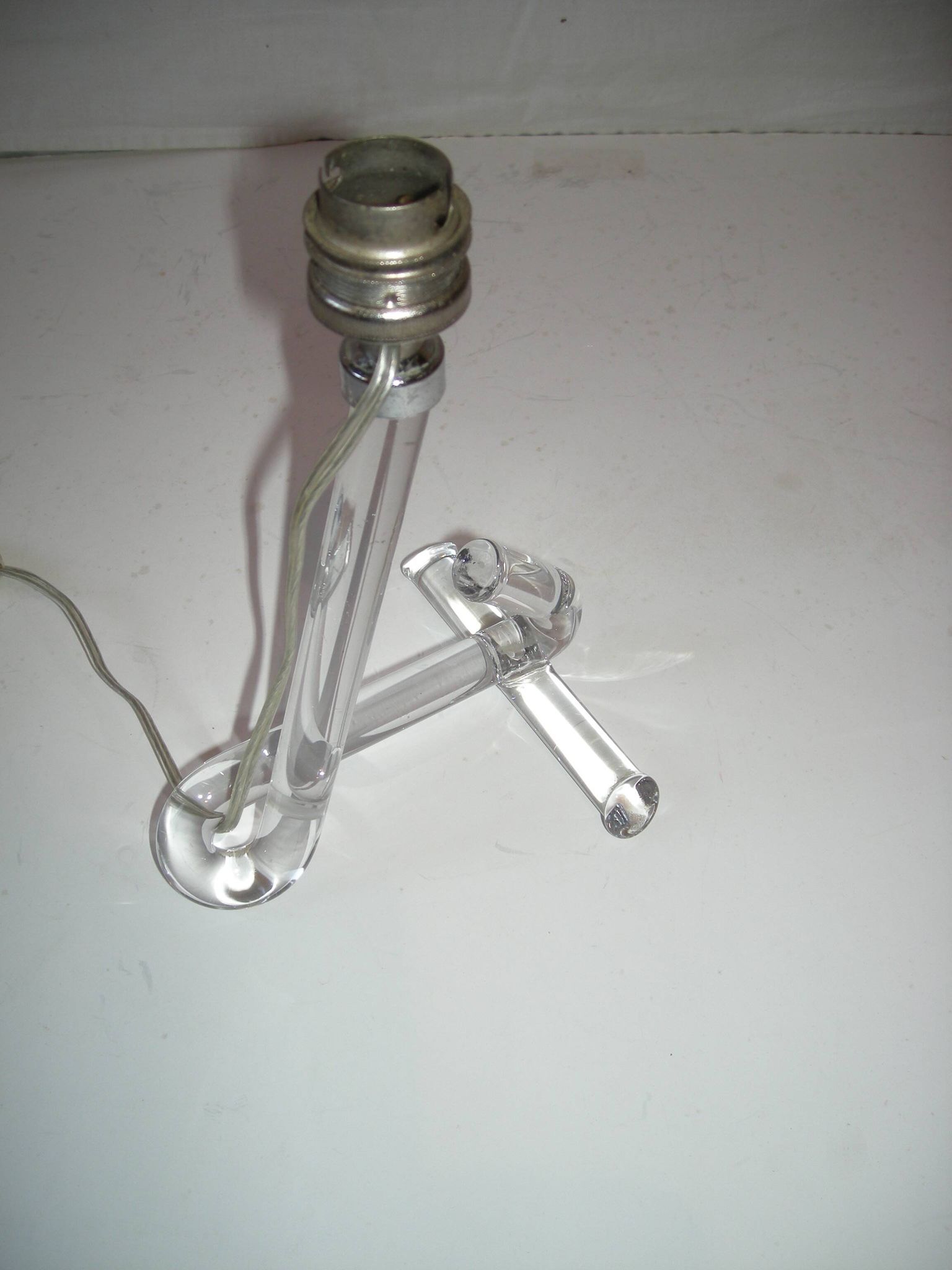 Lampe en verre des années 50