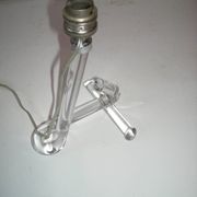 Lampe en verre des années 50
