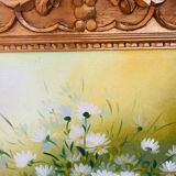 Tableau, huile sur toile, nature morte signée Rossy