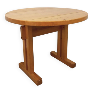 Round dining table Charlotte Perriand les Arcs