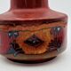 Red Italian ceramic vase by Meloni S. Marino