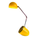 Na-718 ‘Aiai’ Folding Space-Age Desk Lamp In Yellow By Kreo-Lite, Hong Kong 1970S