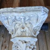 Stand, corbel, wall console (small) in stucco leaf ornament