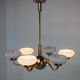 Large Art Deco Chandelier, 1930s, Restored