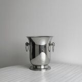 Antique silver-plated metal champagne bucket