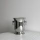 Antique silver-plated metal champagne bucket