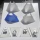 4x Artemide ‘Pergamo 38’ wall lights by Angelo Mangiarotti