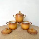 Pots à crème en porcelaine à feu