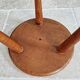 Modernist tripod stool in solid wood, 1950s