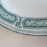 Plat ovale ancien en faïence Léon Bertrand Bordeaux