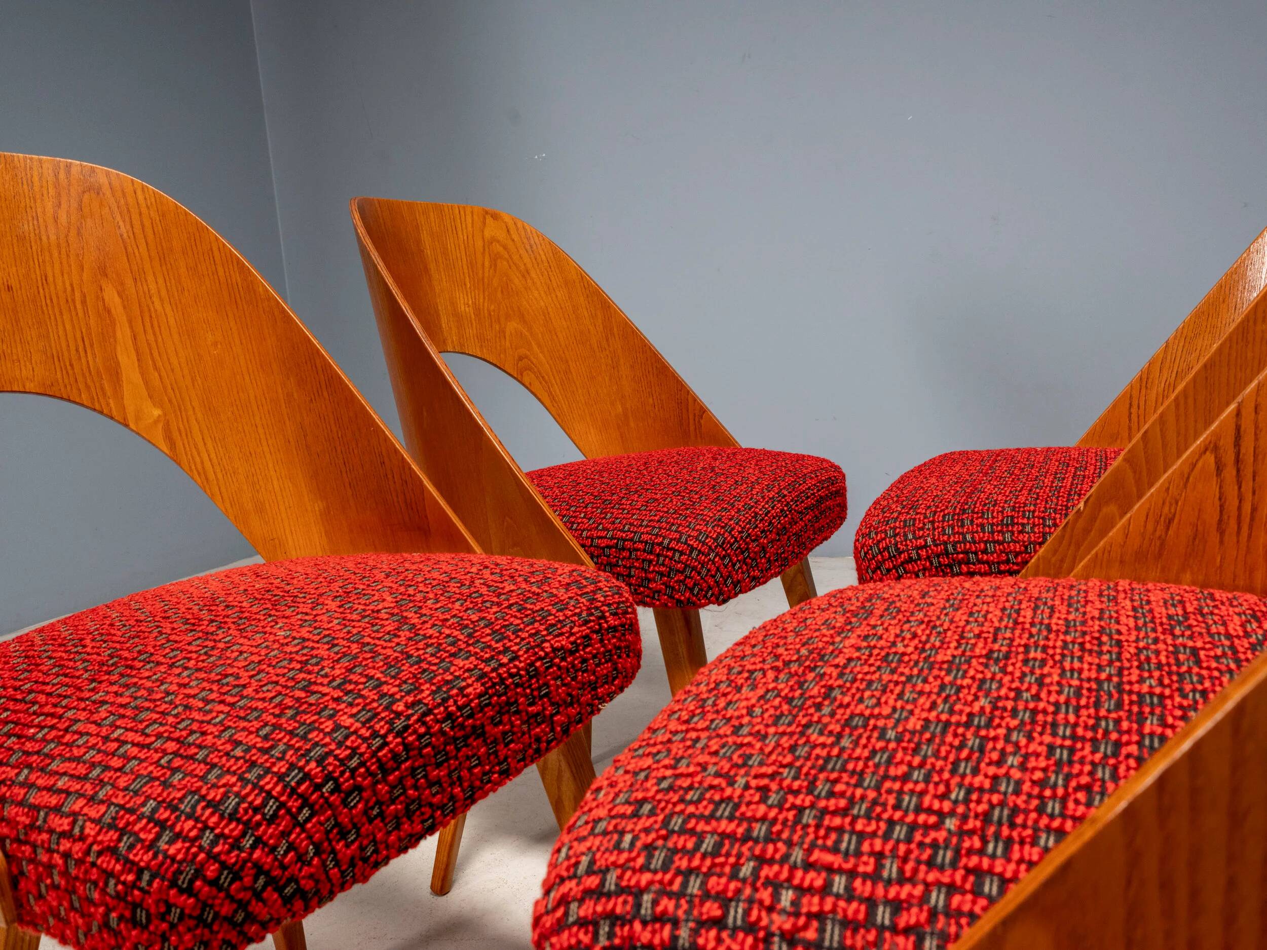 Antonín Šuman dining chairs, Tatra Nábytok, Czechoslovakia 1960s