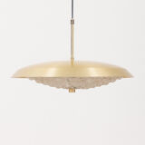 Suspension en laiton de Carl Fagerlund pour Orrefors années 1960