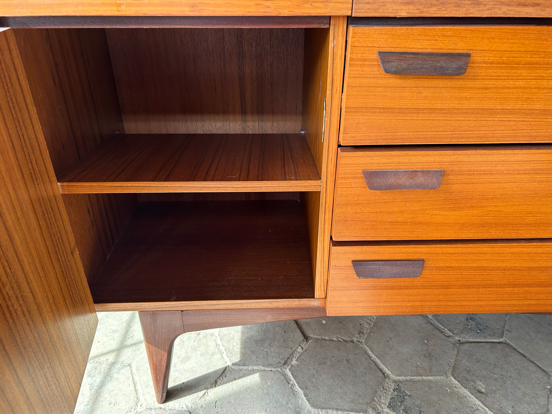 Teak dresser by Pierre Gautier Delaye 1957