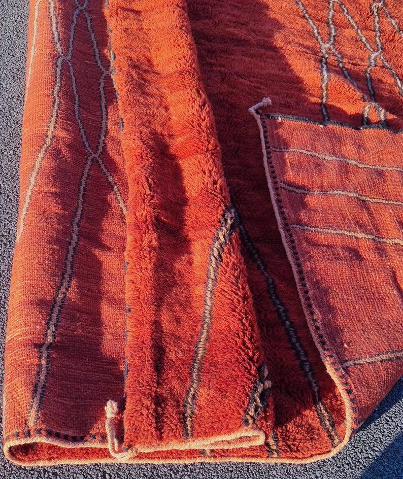 Mrirt rug, Moroccan Beni Ourain rug 150/250cm