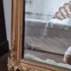 Antique rectangular mirror with mouldings 103 x 68