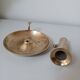 Brass candle holder, cellar rat