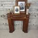 Wooden fireplace mantel