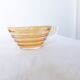 6 gondolo cups and coasters in iridescent pearly glass
