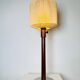Large Size Wood & Sring Table Lamp By Uno & Östen Kristiansson For Luxus, Sweden 1960S