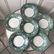 Lot of 6 hollow plates digoin sarreguemines model "leïla" years 30-40