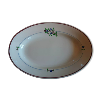 Plat ovale  Ancien.Orchier