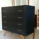 Dresser black compass feet
