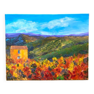 Huile sur toile vintage