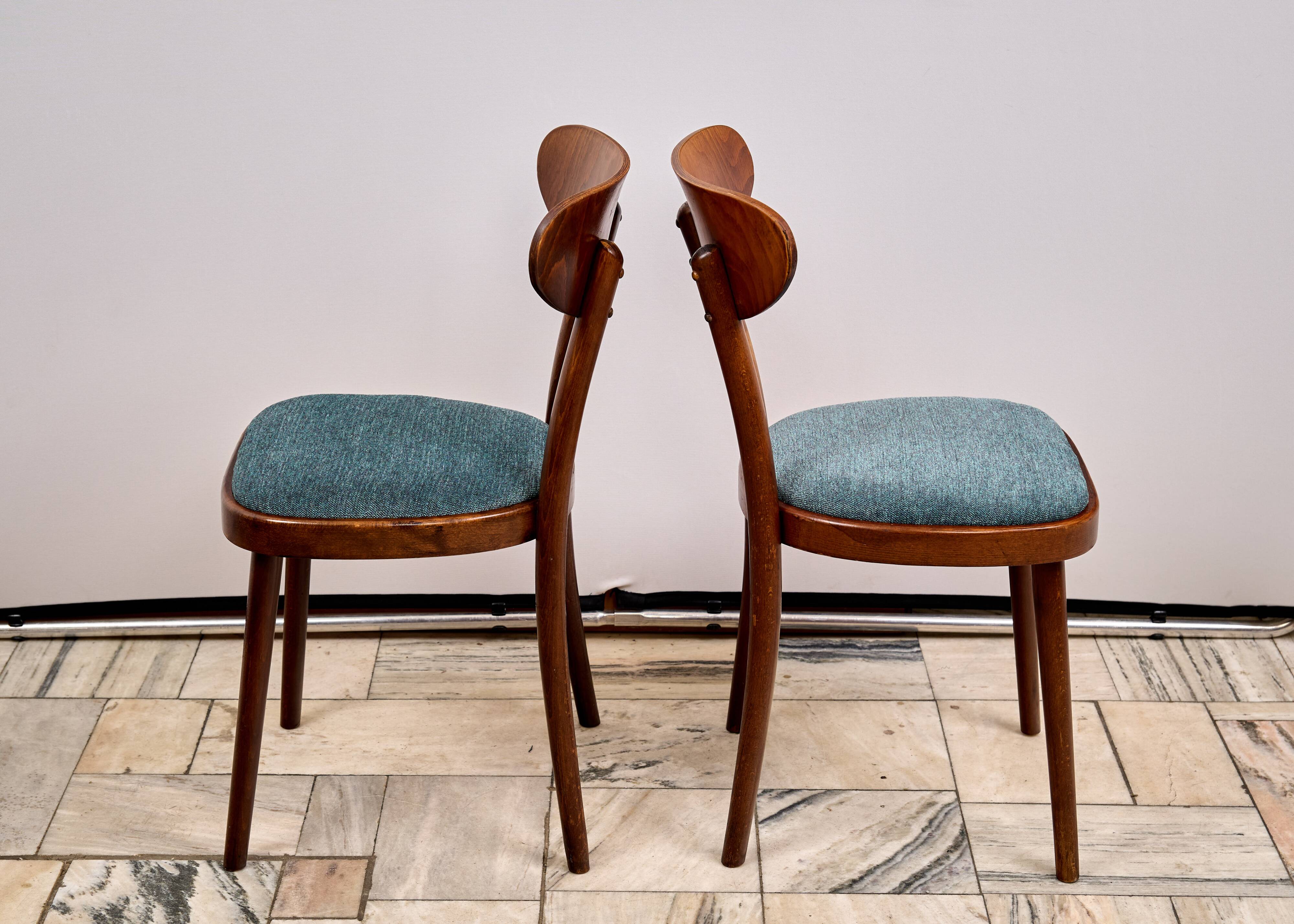 Set of 4 Dining Chairs, TON, 1960s, Czechoslovakia