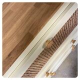 Vintage chest of drawers with 3 drawers and a flap