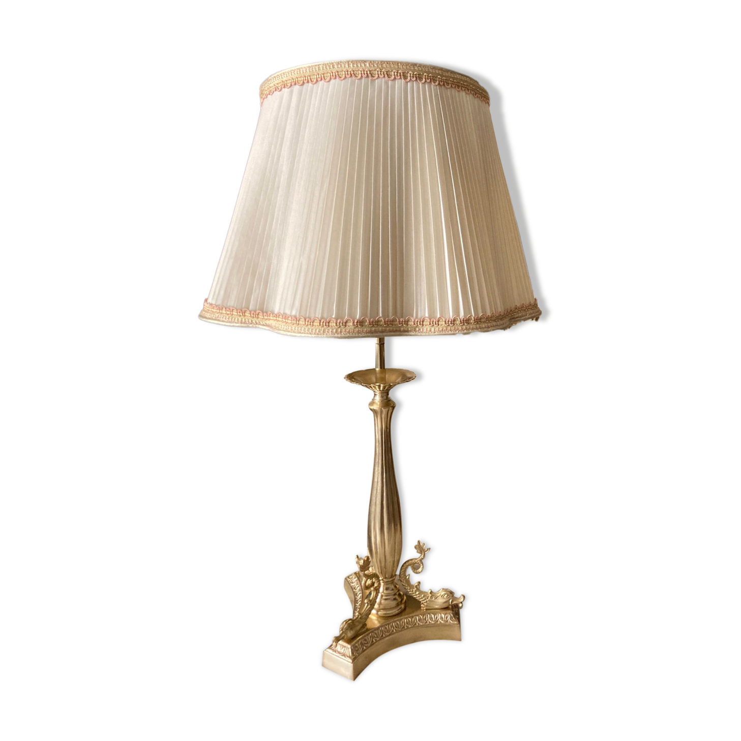 Lampe ancienne en bronze doré